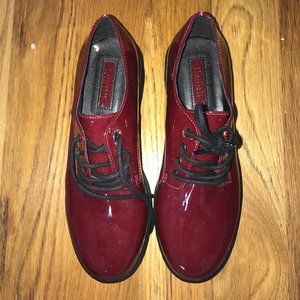 Never Been Worn: Maroon Platform Oxford